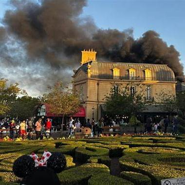 walt disney world epcot fire